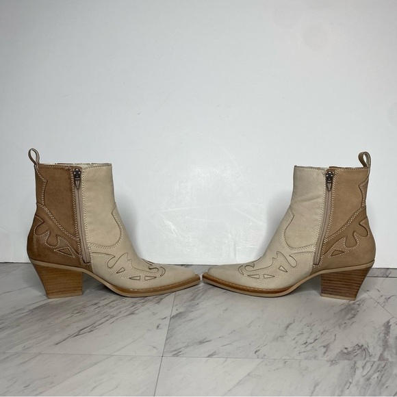 Dolce Vita Ramson Dune Multi Nubuck Western Bootie 6 1/2 - Picture 5 of 14